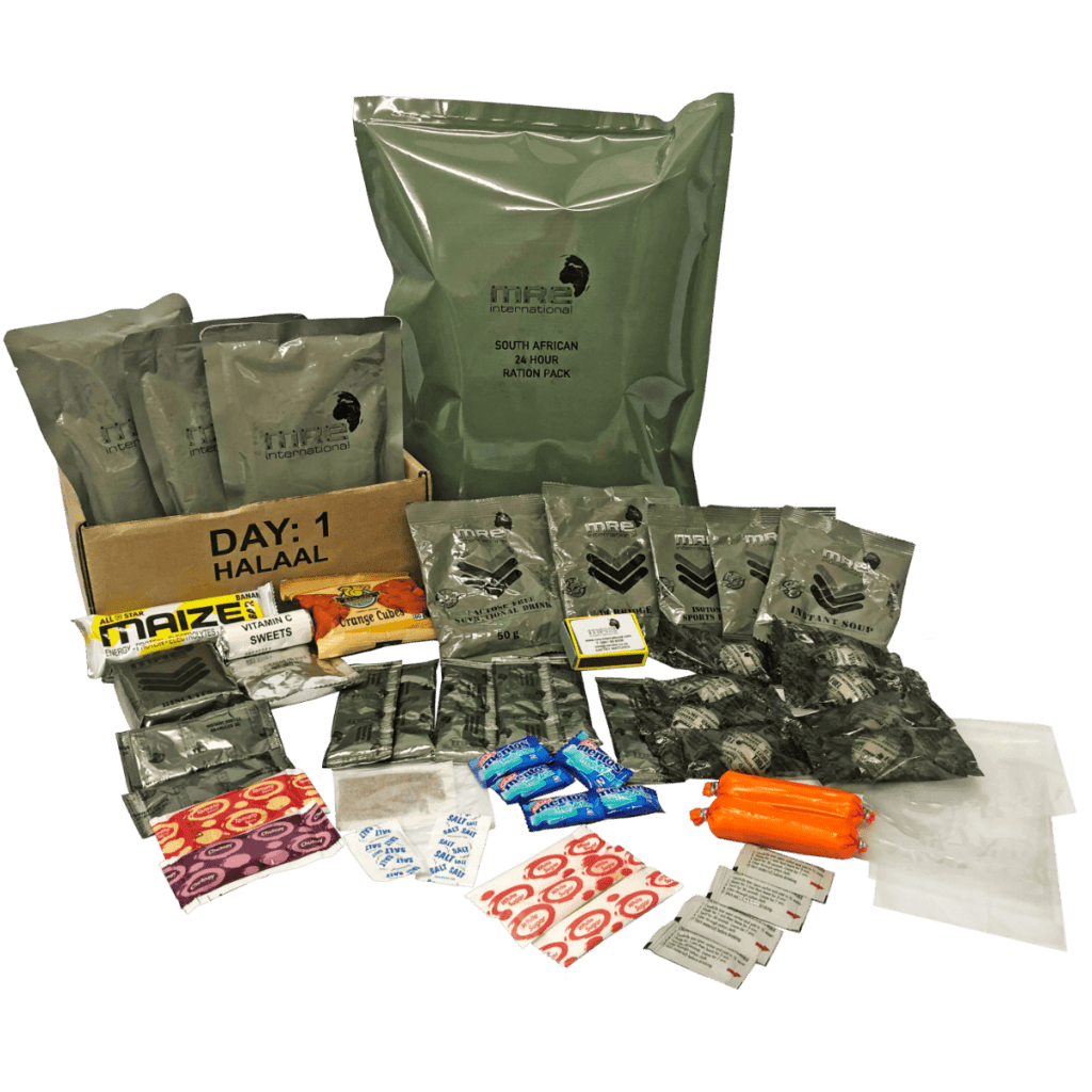South African 24 Hour Ration pack. Military Grade MRE