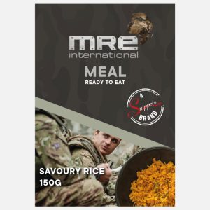 Savoury rice ready-to-eat MRE meal, 150g.