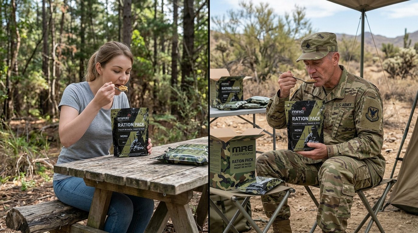 Military Ration Packs vs Civilian MREs: What’s the Difference?
